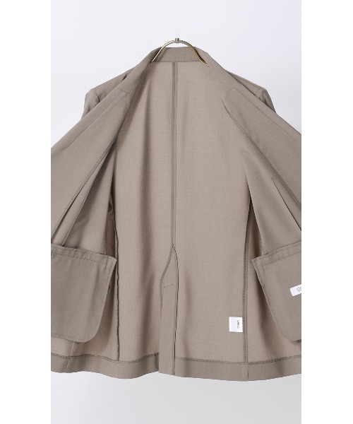 AOYAMA(アオヤマ)の「冷感半袖ダブルジャケット【涼】【セットアップ着用可】(スーツジャケット・レディース・チャコールグレー/グレイッシュベージュ・S/M/L/LL)」の19枚目の写真