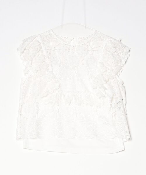 DOUBLE STANDARD CLOTHING(ダブルスタンダードクロージング)の「レースフリルブラウス(シャツ/ブラウス・レディース・オフホワイト/ブラック・36/38)」の16枚目の写真