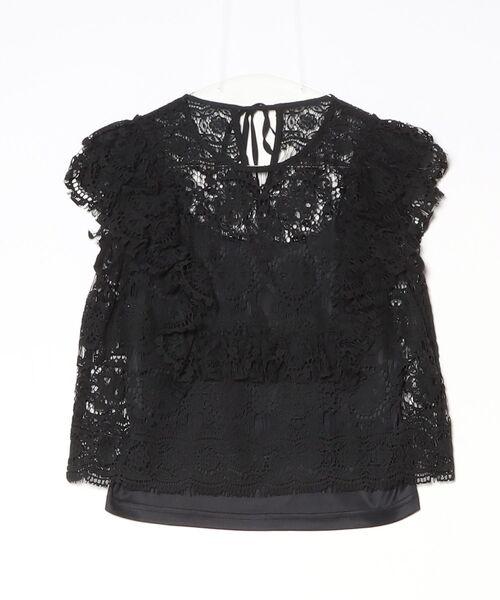 DOUBLE STANDARD CLOTHING(ダブルスタンダードクロージング)の「レースフリルブラウス(シャツ/ブラウス・レディース・オフホワイト/ブラック・36/38)」の17枚目の写真