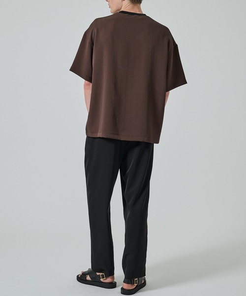 CULLNI(クルニ)の「【CULLNI】別注 Minimal Pocket S/S TEE Art Pique(Tシャツ/カットソー・メンズ・ブラウン・1)」の4枚目の写真