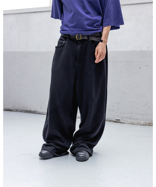 ANGLAN(アングラン)の「Baggy Fit Sweat Pants - Black(その他パンツ・メンズ・その他・1/2)」の4枚目の写真
