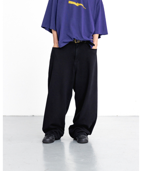 ANGLAN(アングラン)の「Baggy Fit Sweat Pants - Black(その他パンツ・メンズ・その他・1/2)」の6枚目の写真