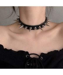 Bling Leads（ブリングリーズ）の「【Bls】【ZA】【Bling Leads】パンクスタッズ チョーカー（チョーカー）」