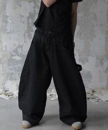 Lee fi Ne（リファイン）の「【Lee fi Ne】Double Waist Baggy Jeans / 【リファイン】ダブルウエストバギージーンズ＜着用動画あり＞（デニムパンツ）」