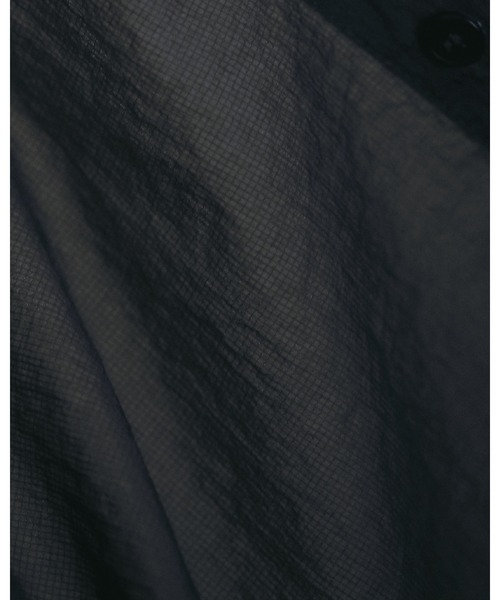 anuke（アンヌーク）の「Sheer Ripstop Shirts（シャツ/ブラウス・レディース・チャコールグレー/ブルー系その他・FREE）」の10枚目の写真
