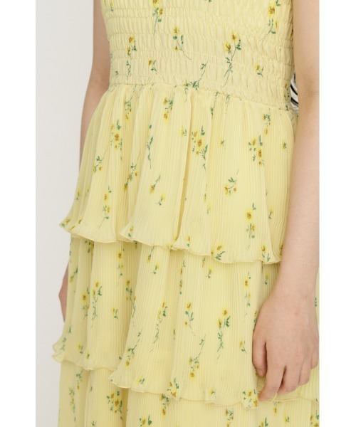 SLY（スライ）の「MODERN FLOWER CAMI DRESS モダンフラワーキャミドレス 夏服 秋服（ワンピース・レディース・ブラック系その他2/イエロー系その他・FREE）」の4枚目の写真
