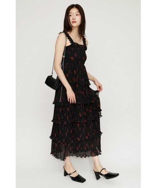 SLY（スライ）の「MODERN FLOWER CAMI DRESS モダンフラワーキャミドレス 夏服 秋服（ワンピース・レディース・ブラック系その他2/イエロー系その他・FREE）」の12枚目の写真