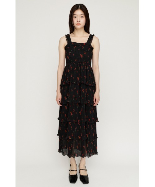 SLY（スライ）の「MODERN FLOWER CAMI DRESS モダンフラワーキャミドレス 夏服 秋服（ワンピース・レディース・ブラック系その他2/イエロー系その他・FREE）」の5枚目の写真