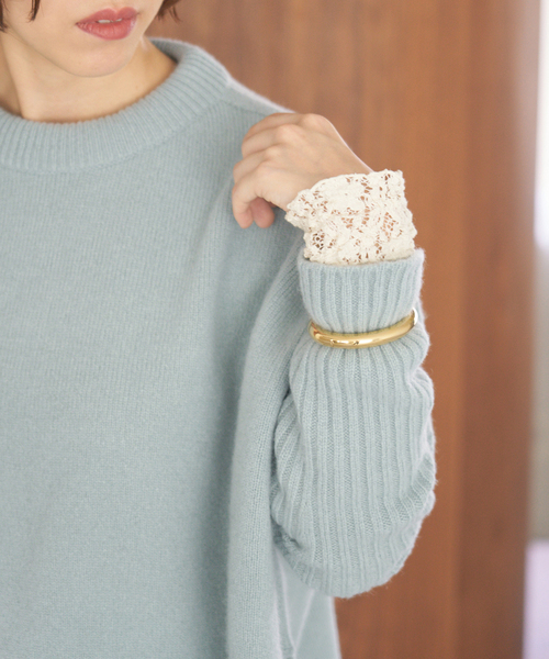 IENA(イエナ)の「《WEB限定/追加》Flowerストレッチレース ペプラムプルオーバー(Tシャツ/カットソー・レディース・アイボリー/ブラック・FREE)」の14枚目の写真