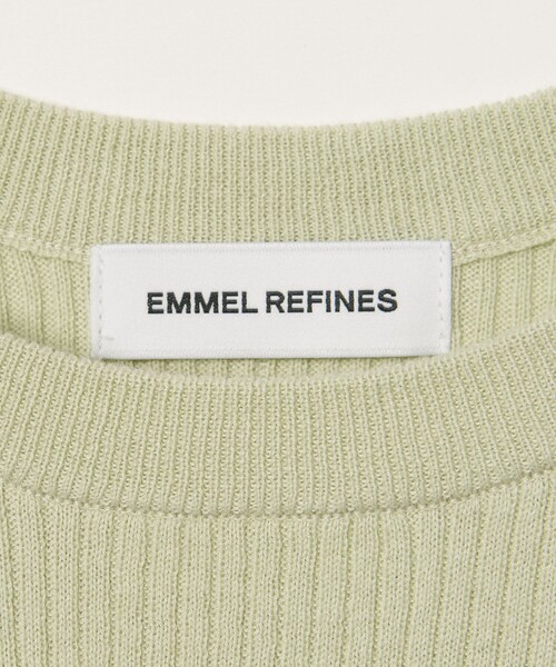 EMMEL REFINES（エメルリファインズ）の「＜EMMEL REFINES＞EM HW フリル リブ ニットプルオーバー（ニット/セーター・レディース・ベージュ/ライム/ネイビー・FREE）」の20枚目の写真