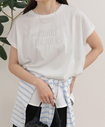 fredy emue | 【UVカット/接触冷感】フレンチロゴTシャツ(Tシャツ/カットソー)