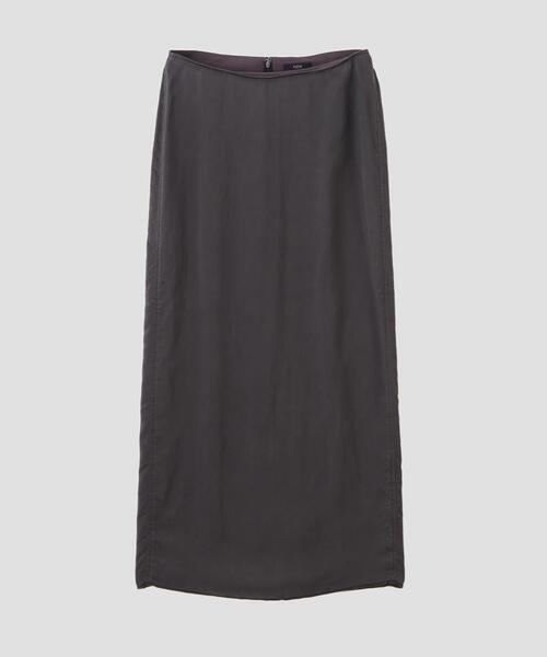 YLEVE(イレーヴ)の「YLEVE / CUPRA TWILL GARMANT DYE SKIRT(スカート・レディース・グレー/ネイビー・2/0/1)」の4枚目の写真