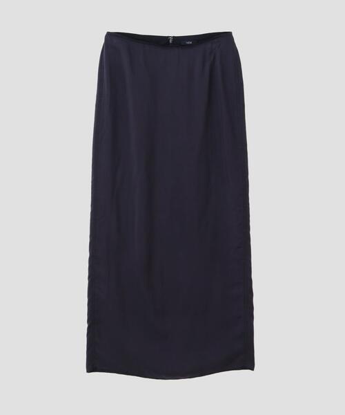 YLEVE(イレーヴ)の「YLEVE / CUPRA TWILL GARMANT DYE SKIRT(スカート・レディース・グレー/ネイビー・2/0/1)」の15枚目の写真