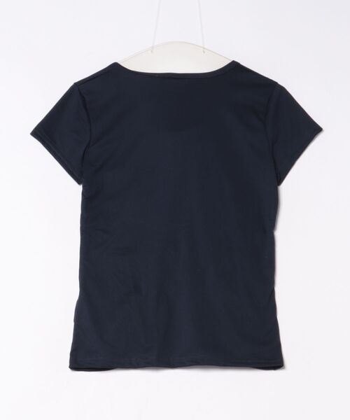AsheKsha(アシクシャ)の「ツーピース風パッチワークトップス(Tシャツ/カットソー・レディース・ネイビー/ライトグレー・M)」の21枚目の写真