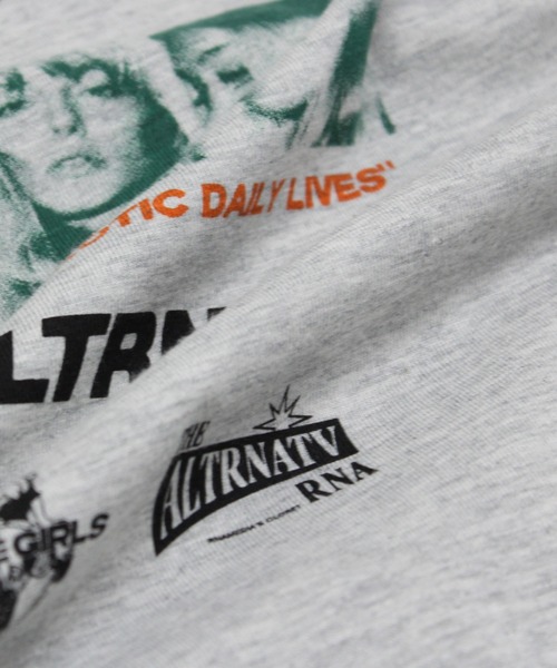 RNA(アールエヌエー)の「M2745 CHAOS MOVIE ラグランロンT(Tシャツ/カットソー・レディース・ホワイト×ブラック/杢グレー/ブルー・MEDIUM)」の5枚目の写真