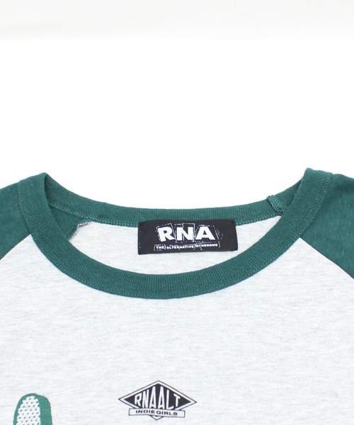RNA(アールエヌエー)の「M2745 CHAOS MOVIE ラグランロンT(Tシャツ/カットソー・レディース・ホワイト×ブラック/杢グレー/ブルー・MEDIUM)」の12枚目の写真