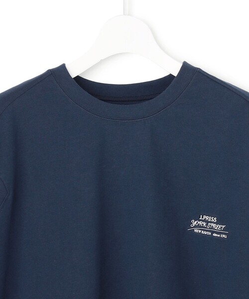 J.PRESS YORK STREET（ジェイプレスヨークストリート）の「【WOMEN】ポンチョシルエットTシャツ（Tシャツ/カットソー・レディース・ホワイト系/サックスブルー系/ネイビー系/ブラウン系・F）」の6枚目の写真