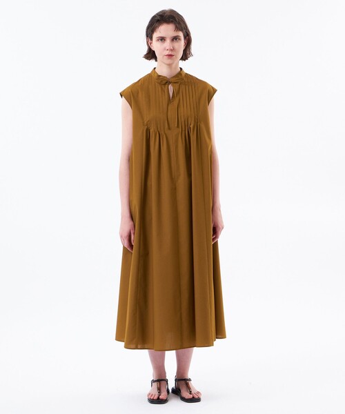 MACKINTOSH PHILOSOPHY（ﾏｯｷﾝﾄｯｼｭ ﾌｨﾛｿﾌｨｰ）の「フロントタックフレアワンピース（ワンピース・レディース・ライトブルー/ブラウン/ダークネイビー・38/36）」の7枚目の写真