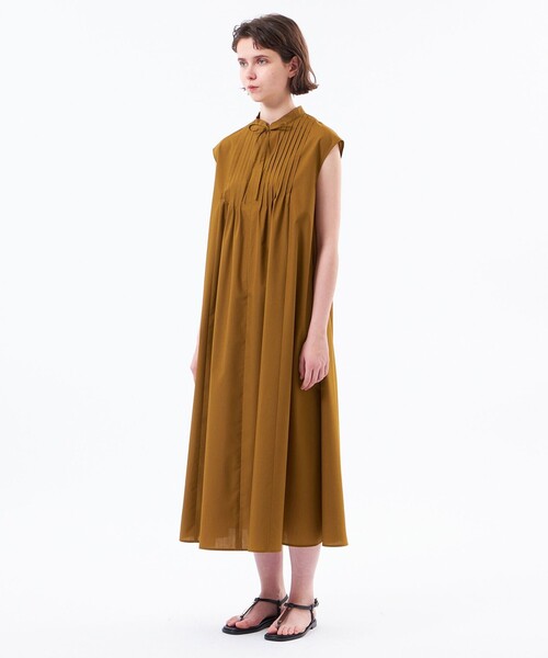 MACKINTOSH PHILOSOPHY（ﾏｯｷﾝﾄｯｼｭ ﾌｨﾛｿﾌｨｰ）の「フロントタックフレアワンピース（ワンピース・レディース・ライトブルー/ブラウン/ダークネイビー・38/36）」の8枚目の写真