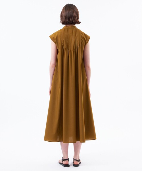MACKINTOSH PHILOSOPHY（ﾏｯｷﾝﾄｯｼｭ ﾌｨﾛｿﾌｨｰ）の「フロントタックフレアワンピース（ワンピース・レディース・ライトブルー/ブラウン/ダークネイビー・38/36）」の9枚目の写真