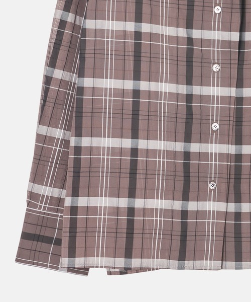 LE CIEL BLEU（ルシェルブルー）の「シアープレイドシャツ / Sheer Plaid Shirt（シャツ/ブラウス・レディース・アイボリー/ブラウン・36）」の18枚目の写真