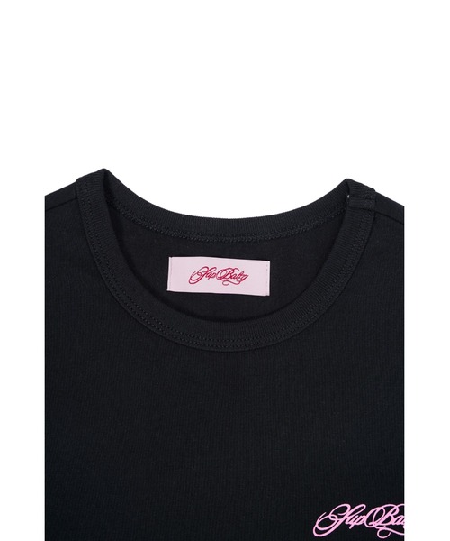 SupBaby by SUPPLIER（サプベイビーバイサプライヤー）の「Tシャツ｜Baby Cross Tee｜SupBaby by SUPPLIER（Tシャツ/カットソー・レディース・ブラック/ホワイト・SMALL/MEDIUM）」の5枚目の写真