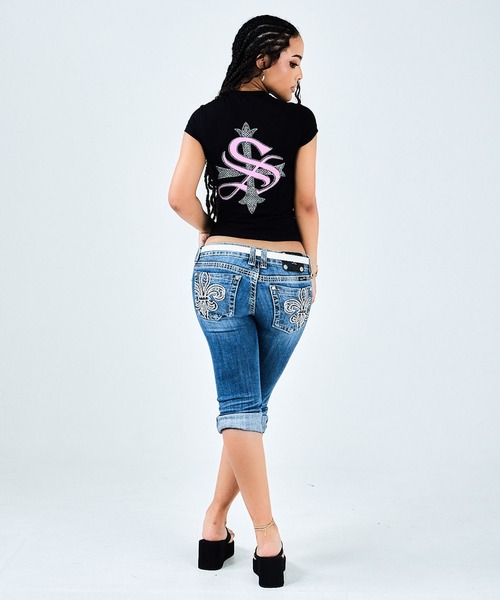 SupBaby by SUPPLIER（サプベイビーバイサプライヤー）の「Tシャツ｜Baby Cross Tee｜SupBaby by SUPPLIER（Tシャツ/カットソー・レディース・ブラック/ホワイト・SMALL/MEDIUM）」の17枚目の写真