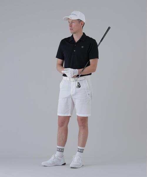 St ANDREWS（セントアンドリュース）の「【St ANDREWS】サッカー調ジャガード半袖シャツ (MENS)（ポロシャツ・メンズ・ホワイト/ブラック・L/LL/M）」の4枚目の写真