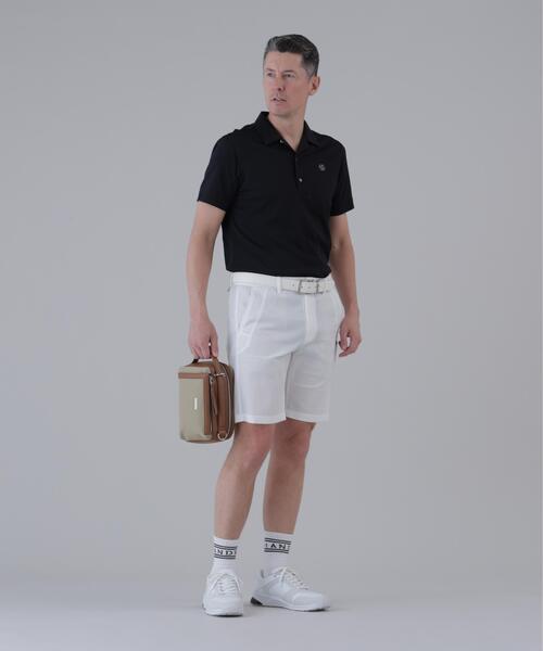 St ANDREWS（セントアンドリュース）の「【St ANDREWS】サッカー調ジャガード半袖シャツ (MENS)（ポロシャツ・メンズ・ホワイト/ブラック・L/LL/M）」の5枚目の写真
