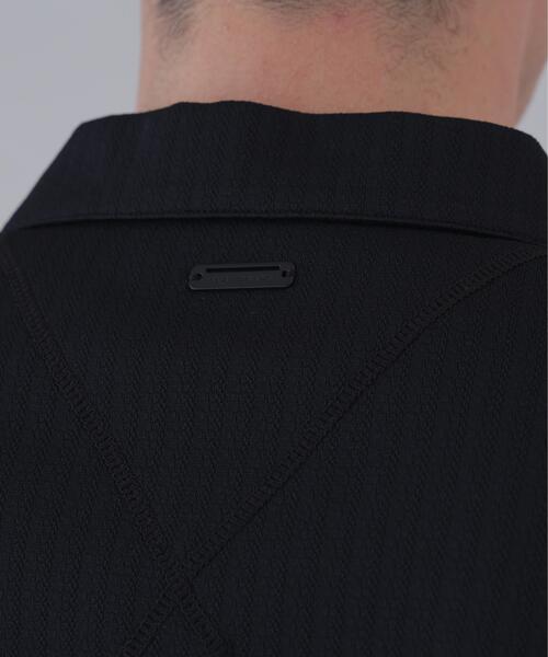 St ANDREWS（セントアンドリュース）の「【St ANDREWS】サッカー調ジャガード半袖シャツ (MENS)（ポロシャツ・メンズ・ホワイト/ブラック・L/LL/M）」の6枚目の写真