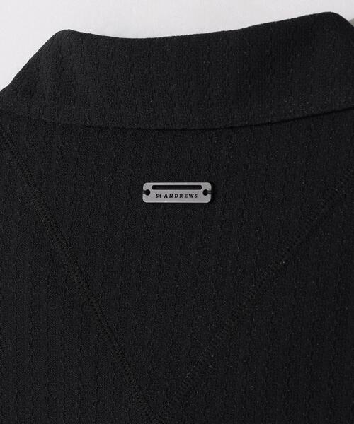 St ANDREWS（セントアンドリュース）の「【St ANDREWS】サッカー調ジャガード半袖シャツ (MENS)（ポロシャツ・メンズ・ホワイト/ブラック・L/LL/M）」の9枚目の写真