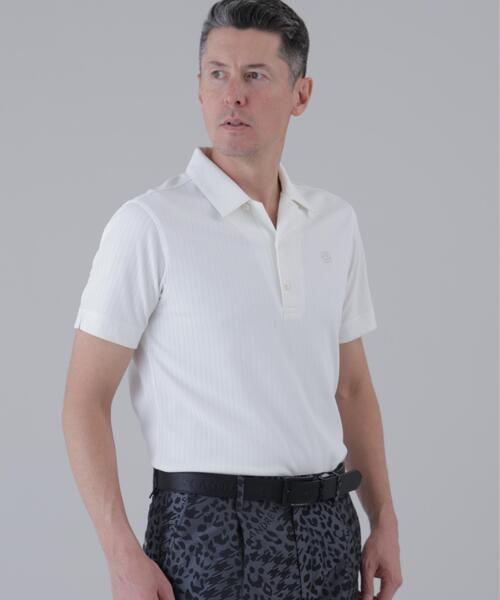 St ANDREWS（セントアンドリュース）の「【St ANDREWS】サッカー調ジャガード半袖シャツ (MENS)（ポロシャツ・メンズ・ホワイト/ブラック・L/LL/M）」の11枚目の写真