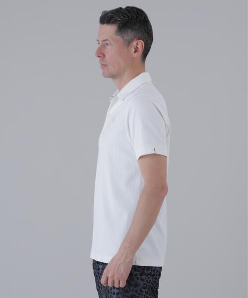 St ANDREWS（セントアンドリュース）の「【St ANDREWS】サッカー調ジャガード半袖シャツ (MENS)（ポロシャツ・メンズ・ホワイト/ブラック・L/LL/M）」の13枚目の写真