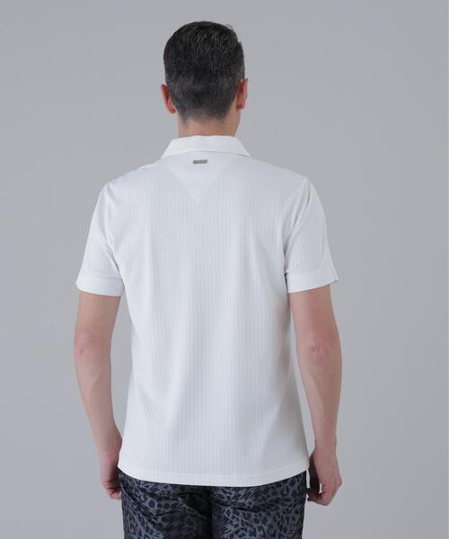 St ANDREWS（セントアンドリュース）の「【St ANDREWS】サッカー調ジャガード半袖シャツ (MENS)（ポロシャツ・メンズ・ホワイト/ブラック・L/LL/M）」の14枚目の写真