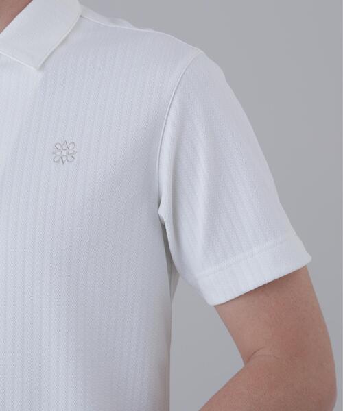 St ANDREWS（セントアンドリュース）の「【St ANDREWS】サッカー調ジャガード半袖シャツ (MENS)（ポロシャツ・メンズ・ホワイト/ブラック・L/LL/M）」の17枚目の写真