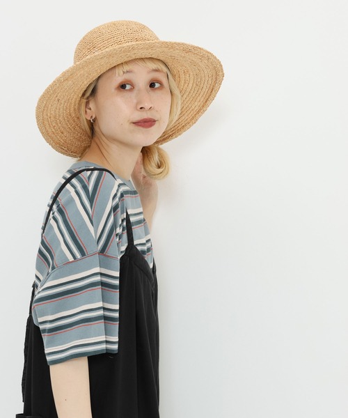 HEART MARKET（ハートマーケット）の「★Bigポケ付きPO②（Tシャツ/カットソー・レディース・グリーン系/オレンジ系/イエロー/ミント/ブラック/ベージュ系/ナチュラル・FREE）」の8枚目の写真