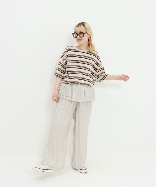 HEART MARKET（ハートマーケット）の「★Bigポケ付きPO②（Tシャツ/カットソー・レディース・グリーン系/オレンジ系/イエロー/ミント/ブラック/ベージュ系/ナチュラル・FREE）」の10枚目の写真