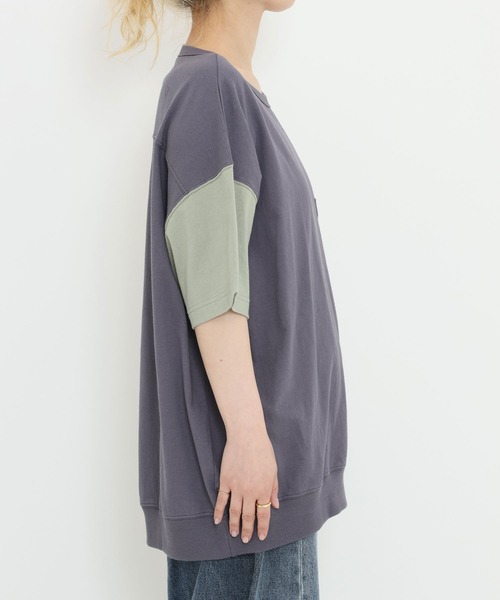 HEART MARKET（ハートマーケット）の「★Bigポケ付きPO②（Tシャツ/カットソー・レディース・グリーン系/オレンジ系/イエロー/ミント/ブラック/ベージュ系/ナチュラル・FREE）」の13枚目の写真