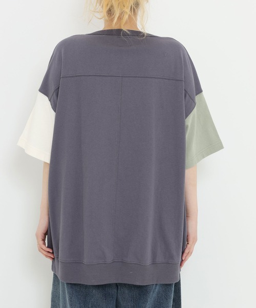 HEART MARKET（ハートマーケット）の「★Bigポケ付きPO②（Tシャツ/カットソー・レディース・グリーン系/オレンジ系/イエロー/ミント/ブラック/ベージュ系/ナチュラル・FREE）」の14枚目の写真
