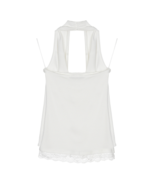 NICK&NICOLE(ニックアンドニコール)の「LAYERD DRAPE HALTER TOP_IVORY(Tシャツ/カットソー・レディース・その他・FREE)」の5枚目の写真