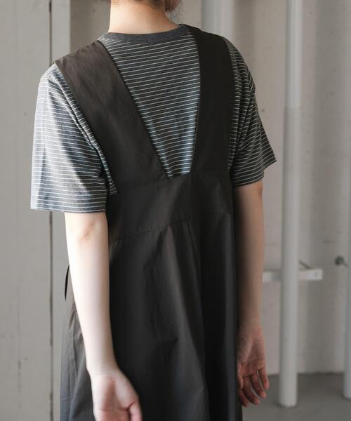 FORK&SPOON(フォークアンドスプーン)の「FORK&SPOON ヴィンテージボーダーTシャツ(Tシャツ/カットソー・レディース・グレー/カーキ/ブルー・1)」の5枚目の写真