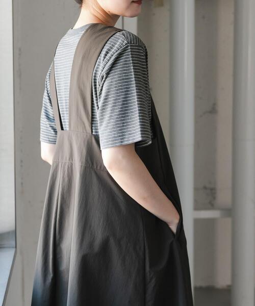 FORK&SPOON(フォークアンドスプーン)の「FORK&SPOON ヴィンテージボーダーTシャツ(Tシャツ/カットソー・レディース・グレー/カーキ/ブルー・1)」の6枚目の写真