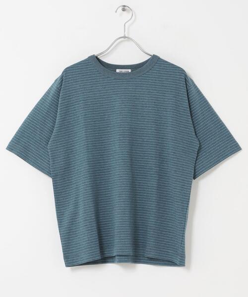 FORK&SPOON(フォークアンドスプーン)の「FORK&SPOON ヴィンテージボーダーTシャツ(Tシャツ/カットソー・レディース・グレー/カーキ/ブルー・1)」の11枚目の写真