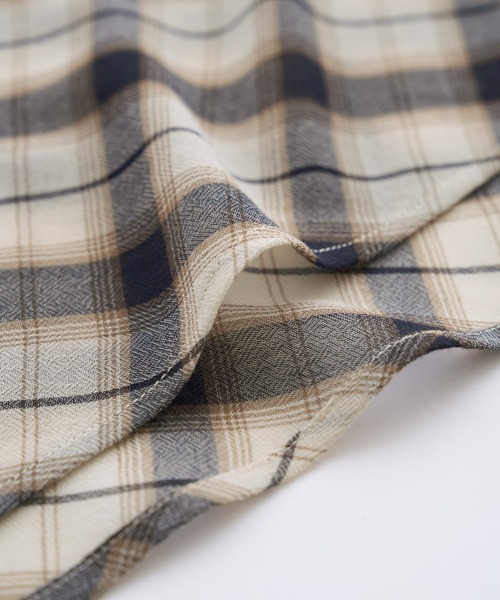 ROPE' PICNIC(ロペピクニック)の「マドラスチェックボイルブラウス(シャツ/ブラウス・レディース・ブラック/ラベンダー/オフホワイト・FREE)」の21枚目の写真