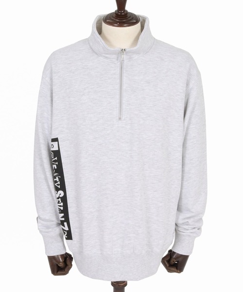 seventy seven(セブンティセブン)の「msw1915- middle oz half zip trainer (box collage) ハーフジップスエット(7726W280)(スウェット・メンズ・ホワイト/ブラック/アッシュ・S/M/L/XL)」の18枚目の写真