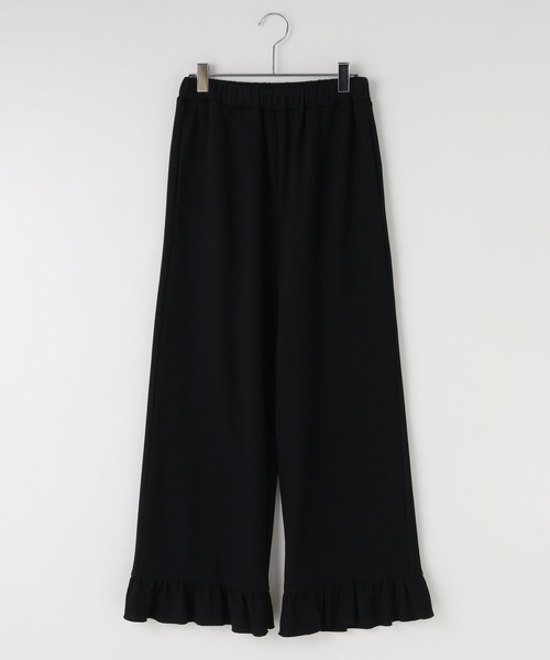 LOWRYS FARM(ローリーズファーム)の「サーマルフラワーフリルパンツ 1048957(その他パンツ・レディース・グレー系その他2/ブラック/ブラック系その他・SMALL/MEDIUM)」の4枚目の写真