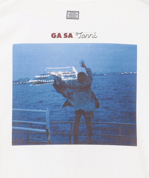 TANGTANG（タンタン）の「TANGTANG | 半袖Tシャツ GASATANG CARAXFAREWELLinblue WOMEN（Tシャツ/カットソー・レディース・ホワイト・S）」の8枚目の写真