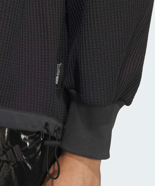 adidas(アディダス)の「ラックスフロー オールデイズ ルーズフィット ワッフル フリース クルーシャツ / ロンT / アディダス adidas(Tシャツ/カットソー・レディース・ブラック・XX-LARGE/LARGE/MEDIUM/SMALL/X-LARGE/X-SMALL)」の5枚目の写真
