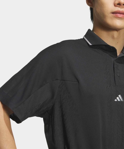 adidas(アディダス)の「アルティメット365 ツアー クライマクール ジャカード 半袖 ポロシャツ【adidas Golf/アディダスゴルフ】(ポロシャツ・メンズ・ブラック・XX-LARGE/3XL/LARGE/MEDIUM/SMALL/X-LARGE)」の6枚目の写真