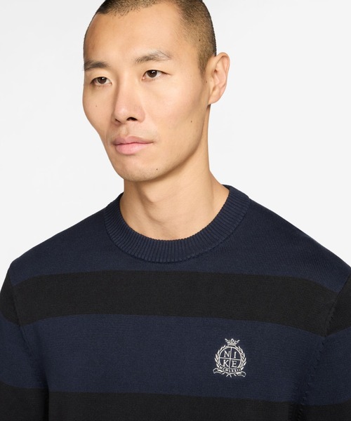 NIKE（ナイキ）の「NIKE ナイキ ナイキ クラブ S/S トップ NCC（ニット/セーター・メンズ・ベージュ/ネイビー・LL/3L/L/S/M）」の6枚目の写真